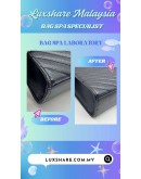 SAINT LAURENT MONOGRAM ENVELOPE BAG (BAG SPA CLEANING,COLOR TOUCH UP)