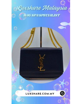 SAINT LAURENT KATE MONOGRAM BAG (BAG SPA CLEANING,NANO RESTORATION)