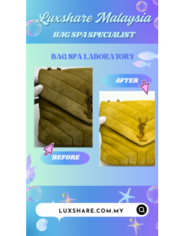 YSL YVES SAINT LAURENT CHAIN BAG IN SUEDE LEATHER"BAG SPA CLEANING SERVICE" 