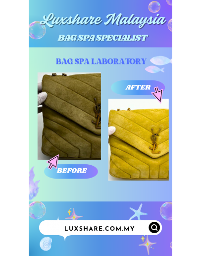 YSL YVES SAINT LAURENT CHAIN BAG IN SUEDE LEATHER"BAG SPA CLEANING SERVICE" 