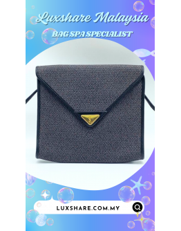 YSL YVES SAINT LAURENT VINTAGE CROSSBODY BAG " BAG SPA SERVICE AND TREATMENT LEATHER"