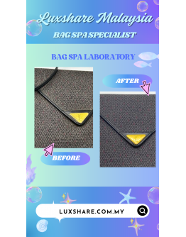 YSL YVES SAINT LAURENT VINTAGE CROSSBODY BAG " BAG SPA SERVICE AND TREATMENT LEATHER"