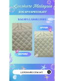 YSL YVES SAINT LAURENT ENVELOPE CHAIN BAG IN WHITE GRAINED CALF LEATHER AND GOLD HARDWARE "DEEP CLEANING AND BAG SPA SERVICE"