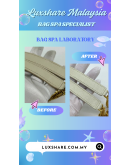 YSL YVES SAINT LAURENT ENVELOPE CHAIN BAG IN WHITE GRAINED CALF LEATHER AND GOLD HARDWARE "DEEP CLEANING AND BAG SPA SERVICE"