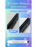 YSL YVES SAINT LAURENT CLUTCH IN BLACK CROCODILE LEATHER WITH SILVER HARDWARE" NANO RESTORE AND BAG SPA SERVICE"