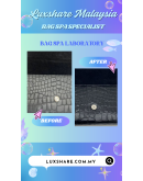 YSL YVES SAINT LAURENT CLUTCH IN BLACK CROCODILE LEATHER WITH SILVER HARDWARE" NANO RESTORE AND BAG SPA SERVICE"